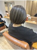 ボブカット/白髪ぼかしカラー/髪質改善カラー/ハイライト風/119
