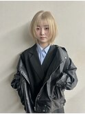 【TOMOKI】ウルフカット/ブロンドベージュ《大阪梅田駅》