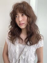 ローレンアオ(LOREN AO)&nbsp;ワンホンレイヤー/ブラウンカラー/ウェーブ巻き/矢場町