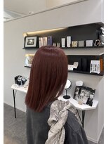 ルルクス ヘアーサロン(LuLux)&nbsp;ブリーチなし！艶感チェリーレッドブラウン