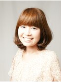 ワンカールのふんわりボブ