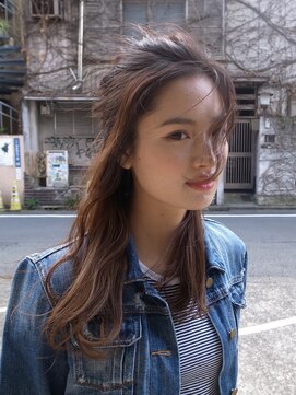 ピープル(people) 〔people〕編み込みハーフアップアレンジ