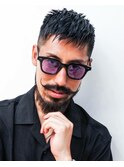 ジェントルマン刈り上げネープレスフェイドbarberショート@3