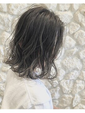 モアナ バイ ヘッドライト 沖縄南風原店(Moana by HEADLIGHT) #デジタルパーマ#アッシュ#大人かわいい