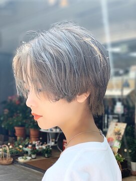 テトテ 天王寺店(tetote) #透け感 #小顔 #大人ショート