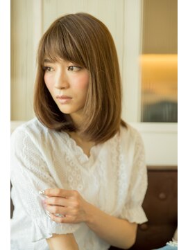 モハナ(m.ohana) 【泉大津/モハナ】マロンベージュ/ゆるふわセミロングスタイル