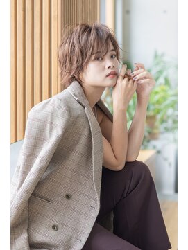 トティア 福島(Totia) 【Totia福島】大人スパイキーショート×カーキアッシュ