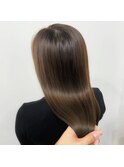 大人かわいいエギョモリ ミルクティーブラウン ひし形シルエット