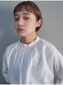 ショートバング/テラコッタ/耳掛けショート/髪質改善/20代30代