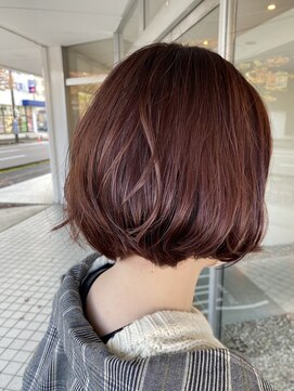 エルズ ヘアー L's hair ピンクブラウン
