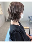 アッシュグレージュボブ