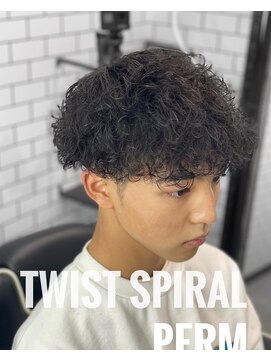トップバイスリーナイン(TOP by THREE NINE) ツイストスパイラルパーマ/メンズマッシュ/無造作パーマ