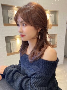 フォンズ(FONS) 大人小顔ヘア＊上品くびれヘア後れ毛 顔まわりカット 艶カラー