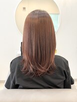 オアシス(oasis)&nbsp;酸性ストレート　サラサラロング　髪質改善　透明感ピンクカラー