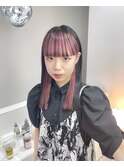 インナーカラーピンク