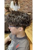 波まきパーマ