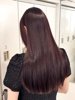 ユーフォリア 渋谷グランデ(Euphoria SHIBUYA GRANDE)&nbsp;ピンクブラウン　韓国ヘア　ツヤ髪　髪質改善