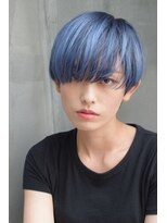 ローリー(Rowlly)&nbsp;＃ブルーアッシュ＃マッシュ＃ショート＃ブリーチカラー