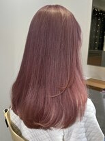 エヌ トーキョー(enu TOKYO) ピンクベージュ レイヤーカット 学芸大学