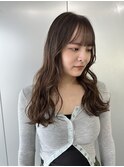 顔周りカット×ナチュラルブラウン