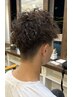 メンズカット+デザインパーマ(ツイスト、ツイスパ、スパイラル)