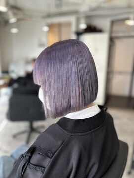 ラフ 難波店(LAFF) #黒髪#ボブルフ#ネビージュ#小顔#ワンレン