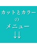 こちらから↓↓カットとカラーのメニューです↓↓