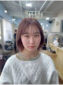 グレージュアッシュグレージュショートカットミニウルフ