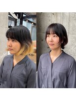 カシュカシュ(cache cache)&nbsp;レイヤーボブスタイル　二子玉川用賀