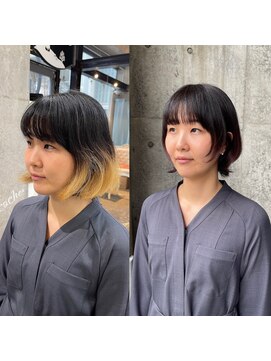 カシュカシュ(cache cache) レイヤーボブスタイル　二子玉川用賀