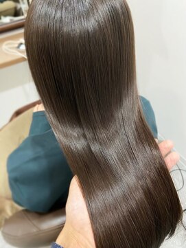テラスヘア 三条(TERRACEhair) 髪質改善艶カラー【オリーブベージュ】