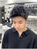 スパイキーショート/短髪パーマ/メンズ/メンズサロン/八王子