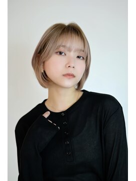 ソイクフ 四条大宮店(SOY-KUFU) 20代30代40代イメチェン似合わせカットハイトーンボブ