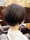 大人ひし形前下がりショートボブ◎アッシュグレージュ【池袋】