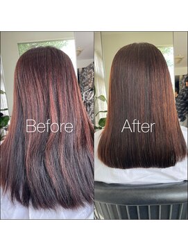 カットアンドトータルビューティ ヴァンキャトル(Cut&Total Beauty VINGT QUATRE) 縮毛矯正のお客様のビフォーアフター◎vol.2