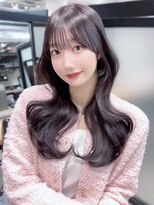 アイティーバイアルバム 松戸店(IT by ALBUM)&nbsp;前髪カット顔周りレイヤー韓国ヘアロング_F0691