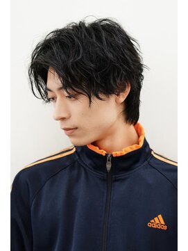 ゼンコー アオヤマ(ZENKO Aoyama) メンズカット波巻きパーマツイスパシャドウフェザー