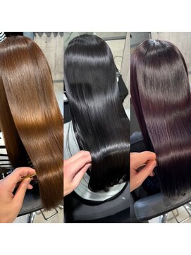 アンダーバーホワイト(_white) ハイライトブリーチ髪質改善トリートメントエクステ神戸三宮