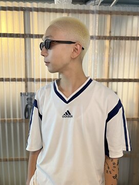 PARKiiiNG 心斎橋　ブリーチ/ダブルカラー/パーマ/メンズ【パーキング】 ニュアンスパーマ