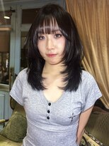 ロチカバイドールヘアー 心斎橋(Rotika by Doll hair)&nbsp;レイヤーカット　ブラックcolor