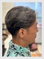 クリアオム 春日部(CLEAR homme)&nbsp;メンズ ホワイトハイライト アップバング ビジネススタイル