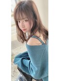 こだわりバングスと艶カラー