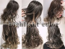 【　ハイライトカラー　】　人気の外国人風の透明感ある透け感カラーを手に入れられます！