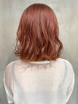 ピンクベージュ_ペールベージュ外ハネボブ_ba392562