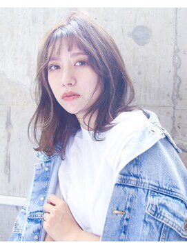 メノン 茨木店(Menon) ツヤ髪　ウルフヘアー　オン眉　前髪