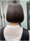 ボブ　大人ボブ　グレージュ　髪質改善　酸熱　オージュア