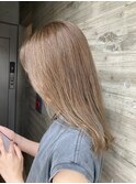 ハイライト×ベージュカラー