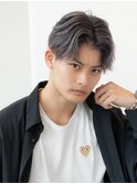 ツイストパーマ七三オールバックマッシュウルフスリークショート