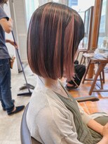 ルチア ヘア ステラ 京都店(Lucia hair stella)&nbsp;ペールピンク/アンブレラカラー/ショート/学割U24/京都/河原町