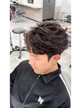 オム ブランシェ(HOMME BLANCHE’) 【Ryo】フェザーリバースコンマバング《メンズ／パーマ》